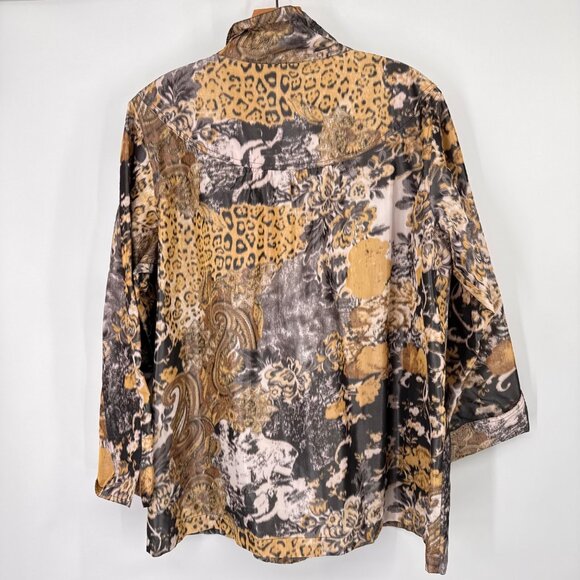 Sharon Young size XL Womens Multi-Pattern Jacket Polyester Blend - Picture 11 of 14